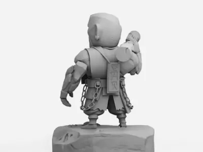 Earth Spirit Chibi - DOTA 2 - 3D Print Collection 3D print model