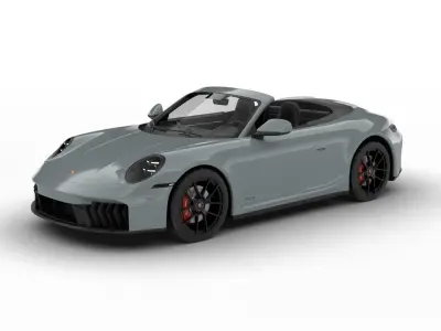 Porsche 911 Carrera 4GTS Cabrio 2025 3d model 3D model