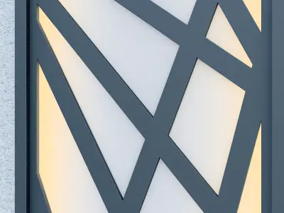 Wall Panel Low-poly 3D model