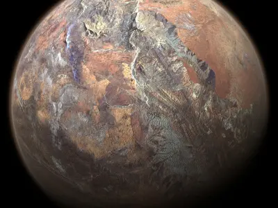 Desert Planet 05 Free 3D model