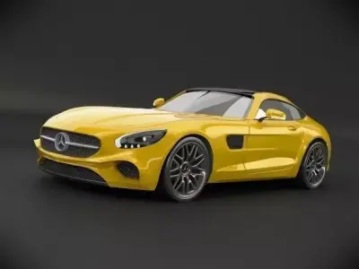 Mercedes amg GT 2015 restyled 3D model