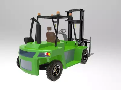 Forklift model 3D model