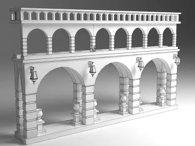 English Wall 3D model