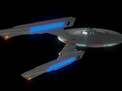 Akula Class Destroyer Free 3D model