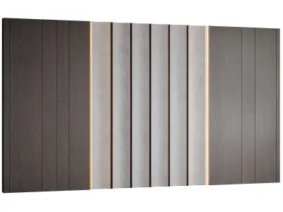 Wall Panel 01 Low-poly 3D model