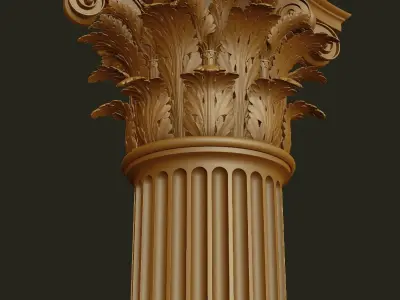 Corinthian order -  COLUMN 3D model