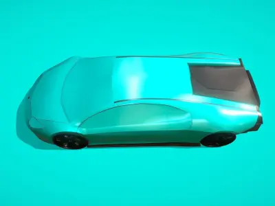 Sports Car Pura 2022 Low-poly 3D model