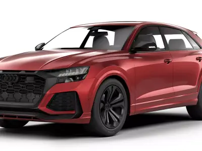 Audi Q8 RS 2020 3D model purchase
