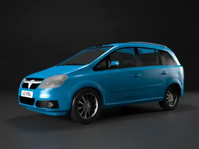  Vauxhall Zafira 2005 3D model