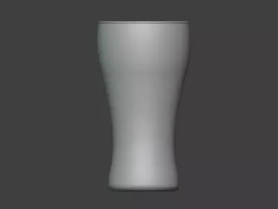 Coke Cola Glass Free 3D model