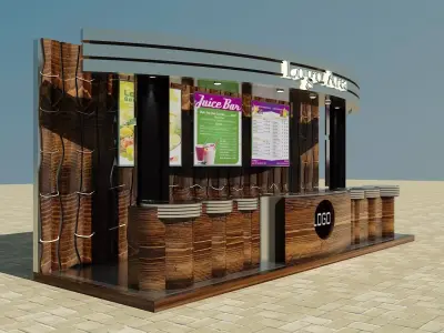 Booth Exhibition Stand a4 3D model