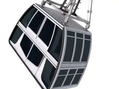 Cableway Cabin Vanoise Express 3D model