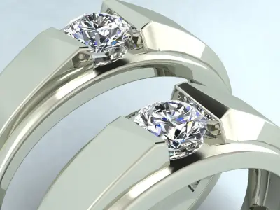 Luxury wedding ring 3D print model purchase