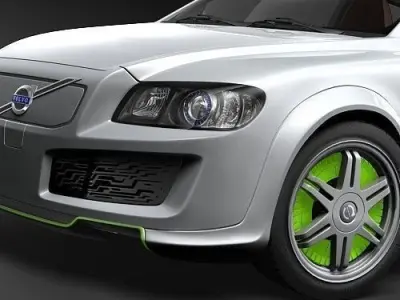 Volvo c30 Recharge electric car 3D model