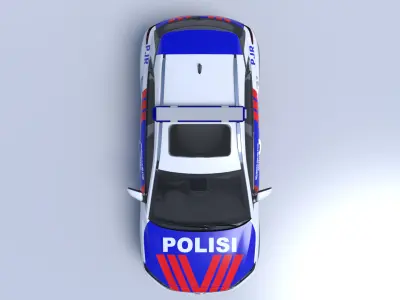 Hyundai Kona - 2022 Indonesian Police 3D model