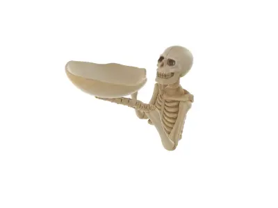 Skeleton Candy Bowl Halloween Bone Hand Treat Holder 3D print model