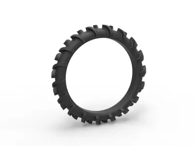 Rear tire of Swamp buggy Scale 1 to 25 3D print model