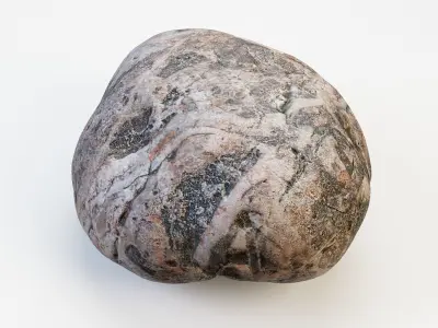 Small Stone 02 PBR Low-poly 3D model