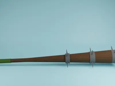 Weapon Bats - Low-poly 3D model Free low-poly 3D model