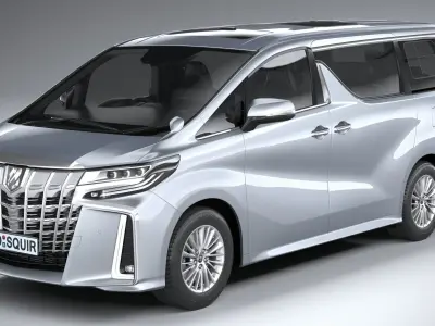 Toyota Alphard 2023 3D model