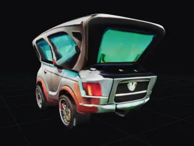 COOL CARS SolarRover no7 Collectable Model these WHEELS are HOT Low-poly 3D model