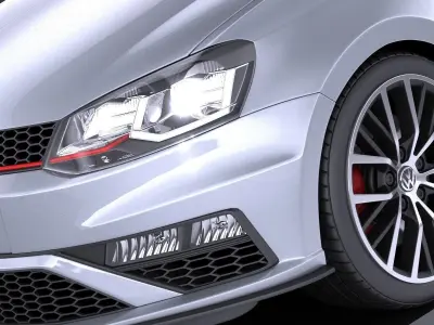 Volkswagen Polo GTI 5-door 2015 VRAY 3D model