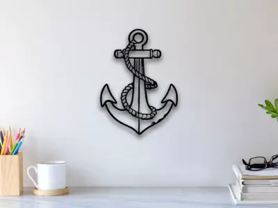 Anchor Wall Art 3D print model