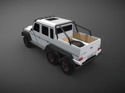Mercedes G class 6x6 Low-poly 3D model