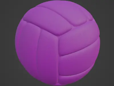 Simple Volleyball Ball 06 3D model