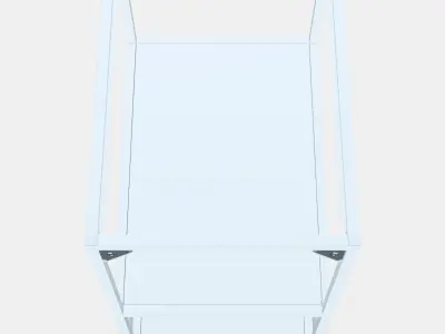 ENHET Base fr w shelves 4 3D model