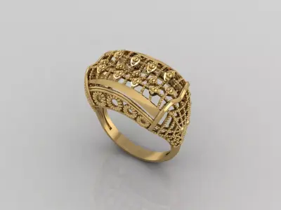 Women Plain Ring Ready STL Models Womens Ring 3d models 3D print model 13
