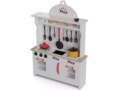 Cars and action games Play Kitchen Set 3D model