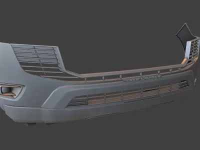 Bumper and Bullbar For lc300  3D model