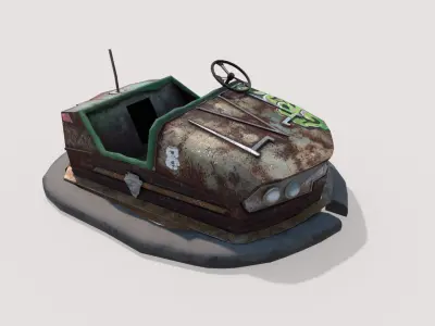 Abandoned Pripyat Bumper Car-Dodgem Car 1 3D model