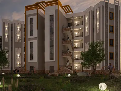 RESIDENTIAL COMPLEX 3D model get