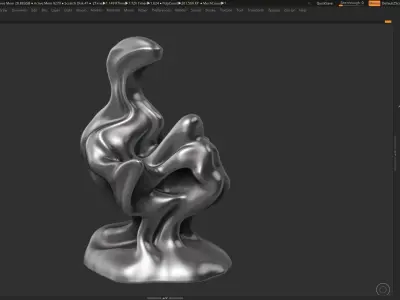 Modern Abstract Decorative sculpture 3d print model 57 3D print model