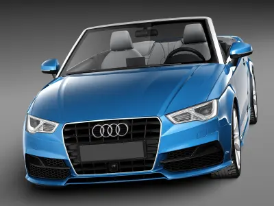 Audi A3 Cabriolet 2014 3D model