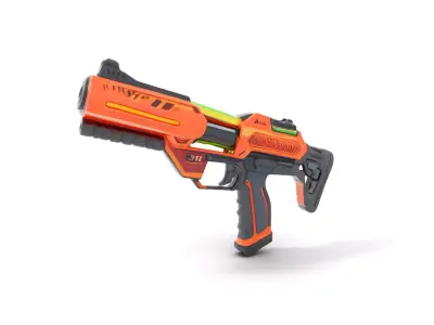 Neon Blaster model pack Low-poly 3D model
