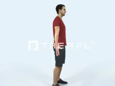 Jest 01I Animated Rigged Summer Casual Man Low-poly 3D model