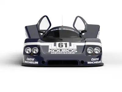 Mercedes Benz C9 Hasegawa 1987 Sauber Kouros Racing HQ 3d model 3D model