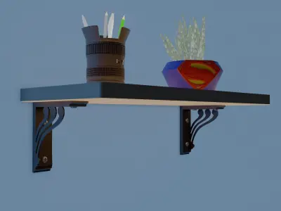 shelf bracket 9 3D print model