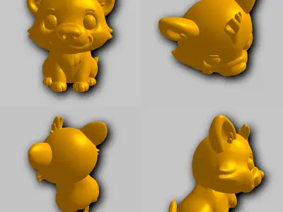 Hyena - Kawaii Animals Collection 3D print model