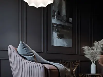 CA - Simple Livingroom - Darkroom 3D model