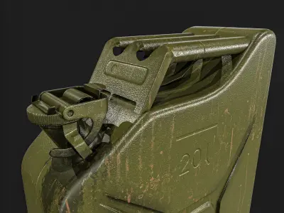 20l fuel tank 2 Types Low-poly 3D model