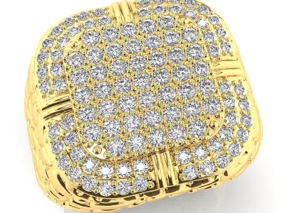 Big fancy mans ring 3D print model