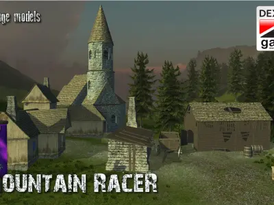Mountain Racer Low-poly 3D model