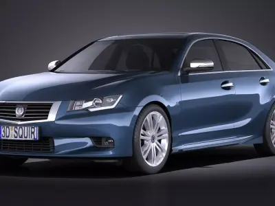 Generic Average Luxury Sedan 2015 VRAY 3D model