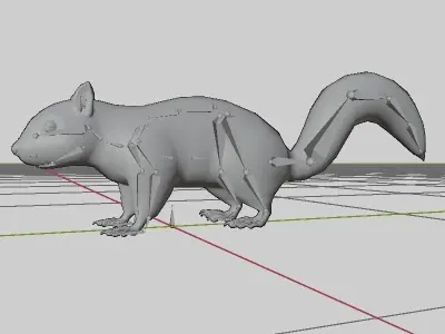 Squirrel Lowpoly 3D model