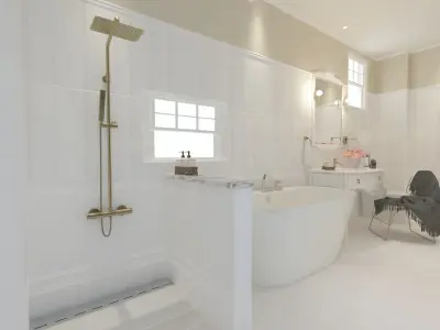 Gorgeous wind washroom 3D model