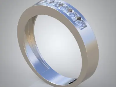 Diamond ring 0429 3D printable model Free 3D print model